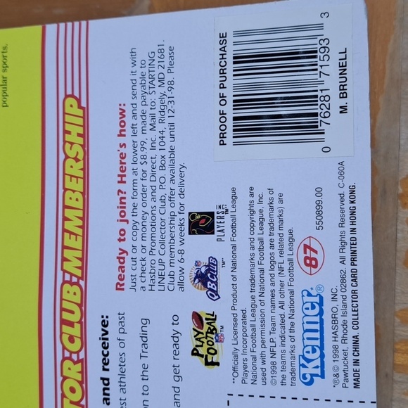 Lot of 2 Mark Burnell Jacksonville Jaguars 1998 & 1997 sports collectible figure - Picture 5 of 12